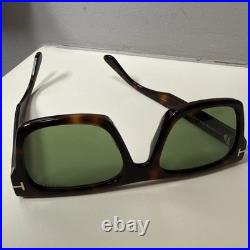 Tom Ford Cyrus-02 TF1337F 53N 55/20 Sunglasses Havana Green Lens Authentic New
