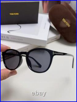 Tom Ford DANTE FT0834 01A 50 21-145 Black Frame Smoke Lens Men's Sunglasses