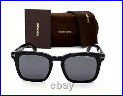 Tom Ford DAX FT0751 01A Black / Gray 53mm Sunglasses TF0751