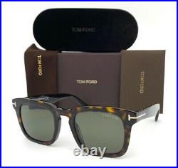 Tom Ford DAX FT0751 52N Dark Havana / Green 50mm Sunglasses TF0751
