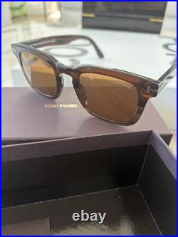 Tom Ford DAX FT0751 55E Coloured Havana / Brown 50mm Sunglasses MINT WOW