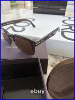 Tom Ford DAX FT0751 55E Coloured Havana / Brown 50mm Sunglasses MINT WOW