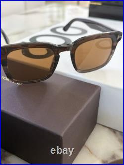 Tom Ford DAX FT0751 55E Coloured Havana / Brown 50mm Sunglasses MINT WOW