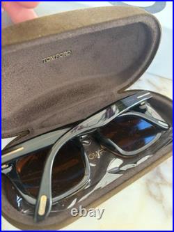 Tom Ford DAX FT0751 55E Coloured Havana / Brown 50mm Sunglasses MINT WOW