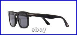 Tom Ford DAX TF 751 01A FT751 Black Wt Grey Lenses Sunglasses Sonnenbrille 50mm