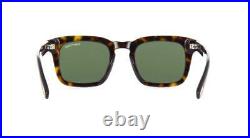 Tom Ford DAX TF 751 52N FT751 Havana Sunglasses Sonnenbrille Green Lens 48mm