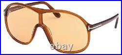 Tom Ford DREW FT 0964 Shiny Light Brown/Light Brown 0/0/135 unisex Sunglasses