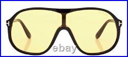 Tom Ford DREW FT 0964 unisex Sunglasses SHINY BLACK/BROWN YELLOW 0/0/135