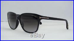 Tom Ford Dana TF 432 01B Black Sunglasses Grey Gradient Lenses Size 59