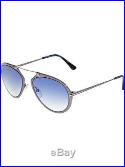 Tom Ford Dashel FT0508-12W-53 Silver Aviator Sunglasses