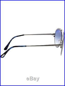 Tom Ford Dashel FT0508-12W-53 Silver Aviator Sunglasses