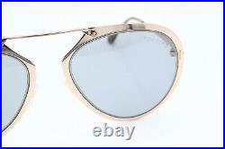 Tom Ford Dashel TF 508 28N Aviator Gold Sunglasses Gray Gradient Lenses 55mm