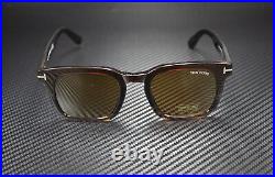 Tom Ford Dax FT0751 55E Dk Brown Lt Striped Vintage Brown 50 mm Men's Sunglasses