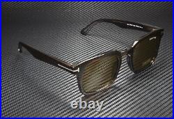 Tom Ford Dax FT0751 55E Dk Brown Lt Striped Vintage Brown 50 mm Men's Sunglasses