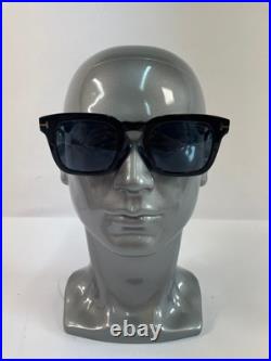 Tom Ford Dax TF751 01V Black Sunglasses 48-22-145 Polarized Blue Lens