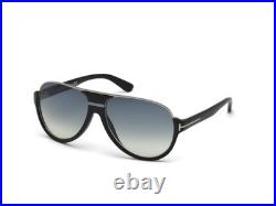 Tom Ford Dimitry FT0334 02W Matte Black Gradient Blue 59 mm Men's Sunglasses