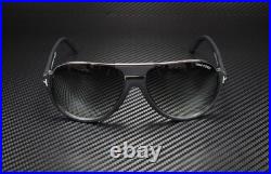 Tom Ford Dimitry FT0334 02W Matte Black Gradient Blue 59 mm Men's Sunglasses