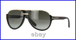 Tom Ford Dimitry TF 0334 01P Black & Gold Gradient Sonnenbrille Sunglasses 59mm