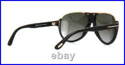 Tom Ford Dimitry TF 0334 01P Black & Gold Gradient Sonnenbrille Sunglasses 59mm