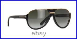 Tom Ford Dimitry TF 334 01P Black & Gold Gradient Sonnenbrille Sunglasses 59mm