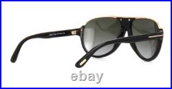 Tom Ford Dimitry TF 334 01P Black & Gold Gradient Sonnenbrille Sunglasses 59mm