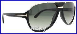 Tom Ford Dimitry TF 334 01P Shiny Black/Gray Gradient Men's Aviator Sunglasses