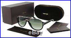 Tom Ford Dimitry TF 334 01P Shiny Black/Gray Gradient Men's Aviator Sunglasses