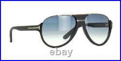 Tom Ford Dimitry TF 334 02W Black & Silver Gradient Sonnenbrille Sunglasses 59mm