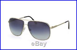 Tom Ford Dominic Square Aviator Sunglasses Palladium Blue Gradient Ft 0451 16w