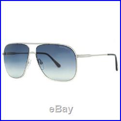 Tom Ford Dominic TF 451 16W Shiny Palladium/Black Men's Aviator Sunglasses