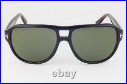 Tom Ford Dylan Shiny Black Havana / Green Sunglasses TF446 05N