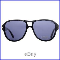 Tom Ford Dylan TF 446 01V Shiny Black Bue Men's Sunglasses