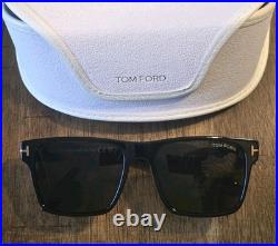Tom Ford ECO TF1205 01A Shiny Black / Smoke Lens 55 mm Men's Sunglasses