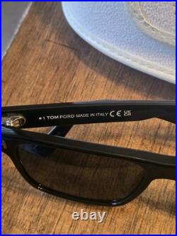 Tom Ford ECO TF1205 01A Shiny Black / Smoke Lens 55 mm Men's Sunglasses