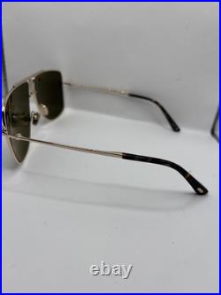 Tom Ford ELIOTT-02 FT1307 Rose Gold/Green (28N) Sunglasses Brand New Authentic