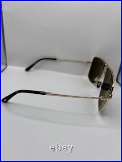 Tom Ford ELIOTT-02 FT1307 Rose Gold/Green (28N) Sunglasses Brand New Authentic