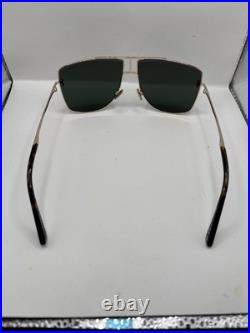 Tom Ford ELIOTT-02 FT1307 Rose Gold/Green (28N) Sunglasses Brand New Authentic