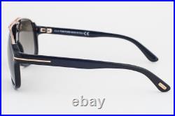 Tom Ford ELIOTT Black Gold / Gray Gradient Sunglasses TF335 01P