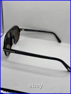 Tom Ford EROL FT1178 Shiny Black/Grey Smoke (01A) Sunglasses Black Frame