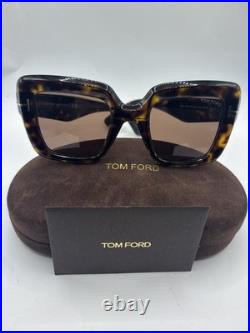Tom Ford ESME FT1157 Dark Havana/Brown (52J) Sunglasses Brand New With Case