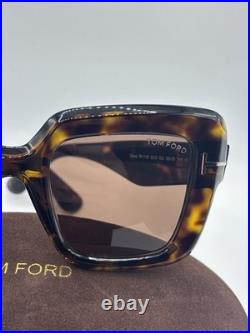 Tom Ford ESME FT1157 Dark Havana/Brown (52J) Sunglasses Brand New With Case