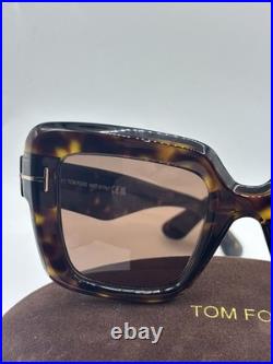 Tom Ford ESME FT1157 Dark Havana/Brown (52J) Sunglasses Brand New With Case