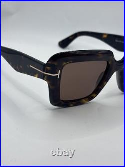 Tom Ford ESME FT1157 Dark Havana/Brown (52J) Sunglasses Brand New With Case