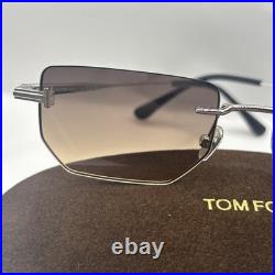 Tom Ford ETHAN-02 FT1355 16B Shiny Palladium/ Gradient Smoke Sunglasses