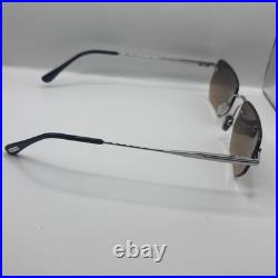 Tom Ford ETHAN-02 FT1355 16B Shiny Palladium/ Gradient Smoke Sunglasses
