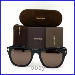 Tom Ford EUGENIO FT0676 01E Black / Brown 52mm Sunglasses TF0676
