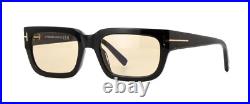 Tom Ford EZRA FT 1075 Shiny Black/Light Brown Photochromic (01E) Sunglasses