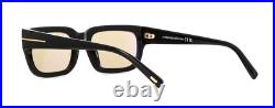 Tom Ford EZRA FT 1075 Shiny Black/Light Brown Photochromic (01E) Sunglasses