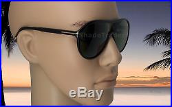 Tom Ford Edison Sunglasses Shiny Black Dark Crystal Green Ft 0443 01n 59