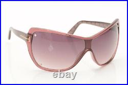 Tom Ford Ekaterina 71Z Bordeaux purple gradient shield frame sunglasses NEW $405